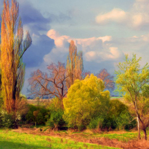Природа акварель