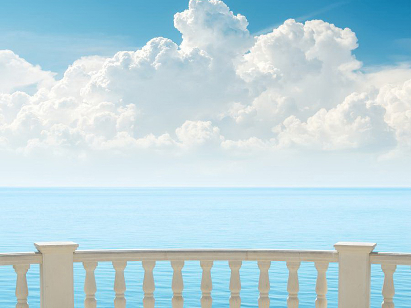 Балкон с видом на море 5109