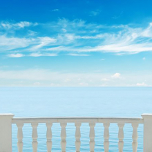 Балкон с видом на море 5114