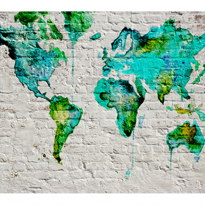 Карта мира лофт