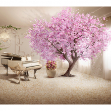 Комната с розовым деревом