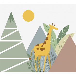 Горы и жираф 10042