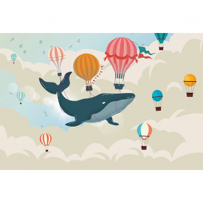 Воздушные шары и кит