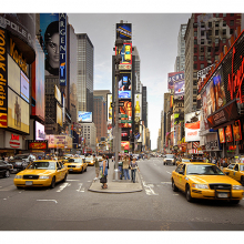 Фотообои такси в Нью-Йорке