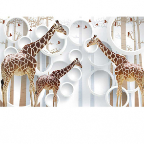 Фотообои 3d детские жирафы